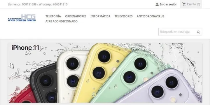 Portada de la tienda online de Electroconesa Portada de la tienda online de Electroconesa